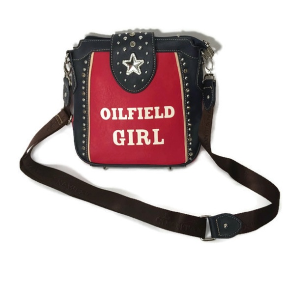 Montana West Handbags - Montana West Oilfield Girl Crossbody Purse